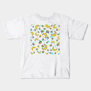 Moon & Stars - Doodle Kids T-Shirt